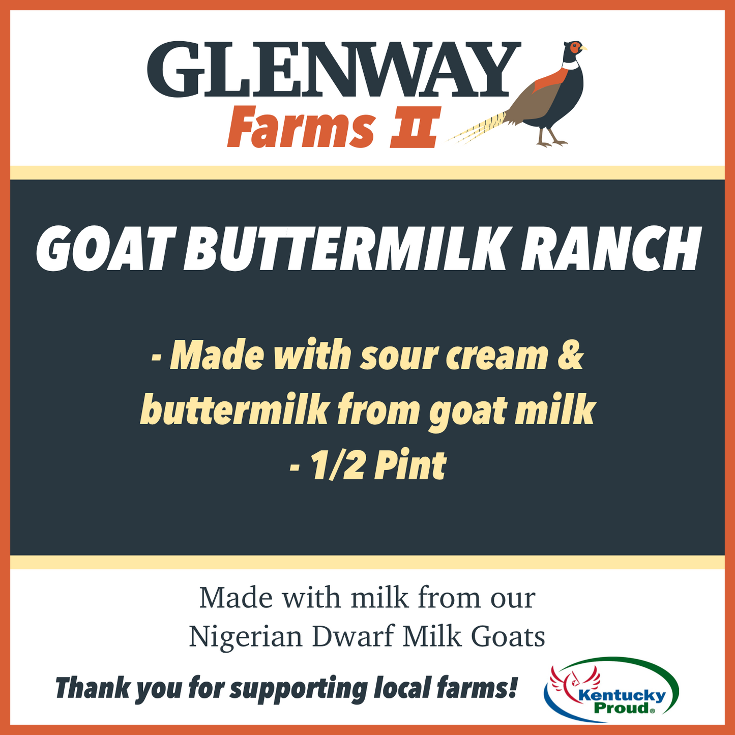 Goat Buttermilk Ranch - Half Pint