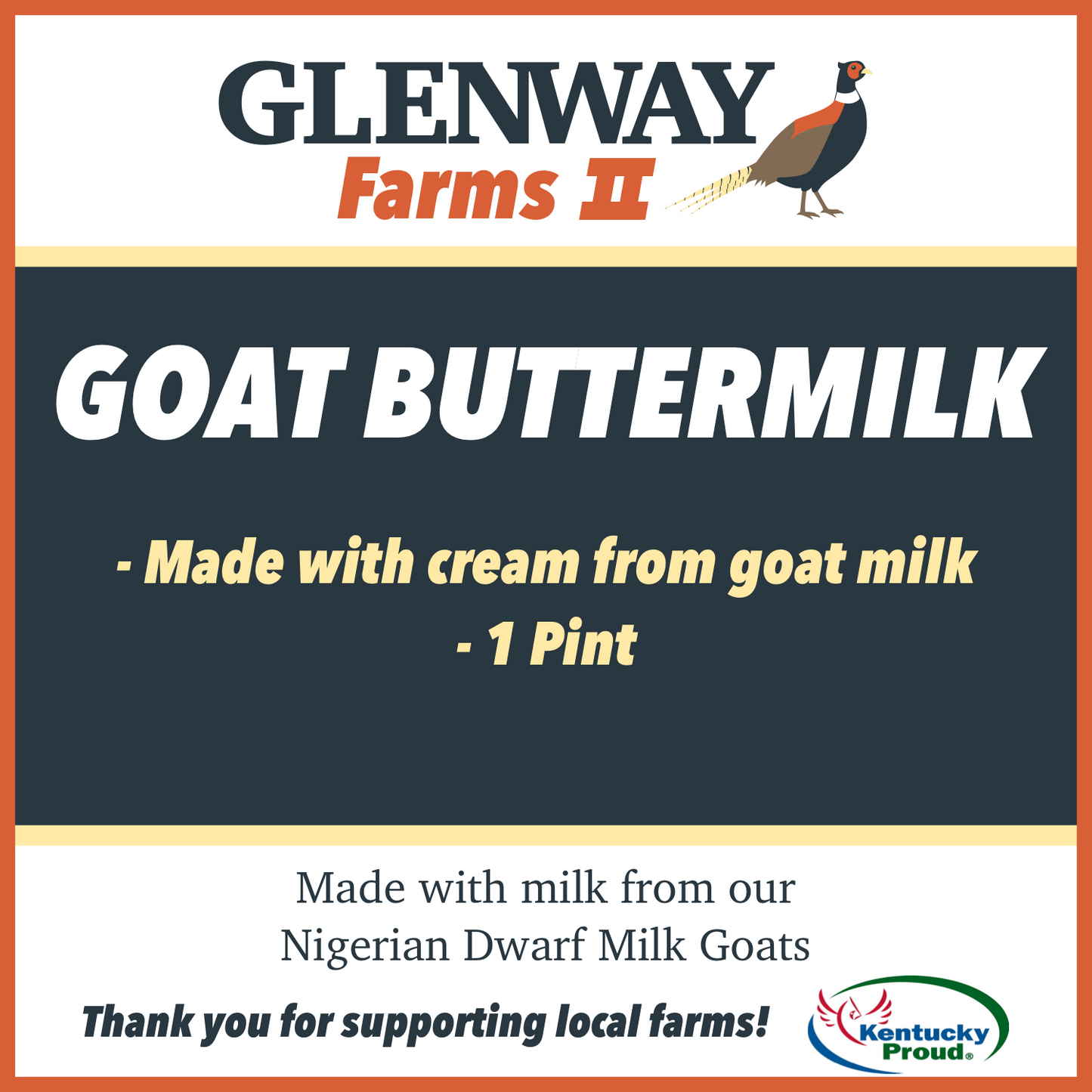 Goat Buttermilk - Pint
