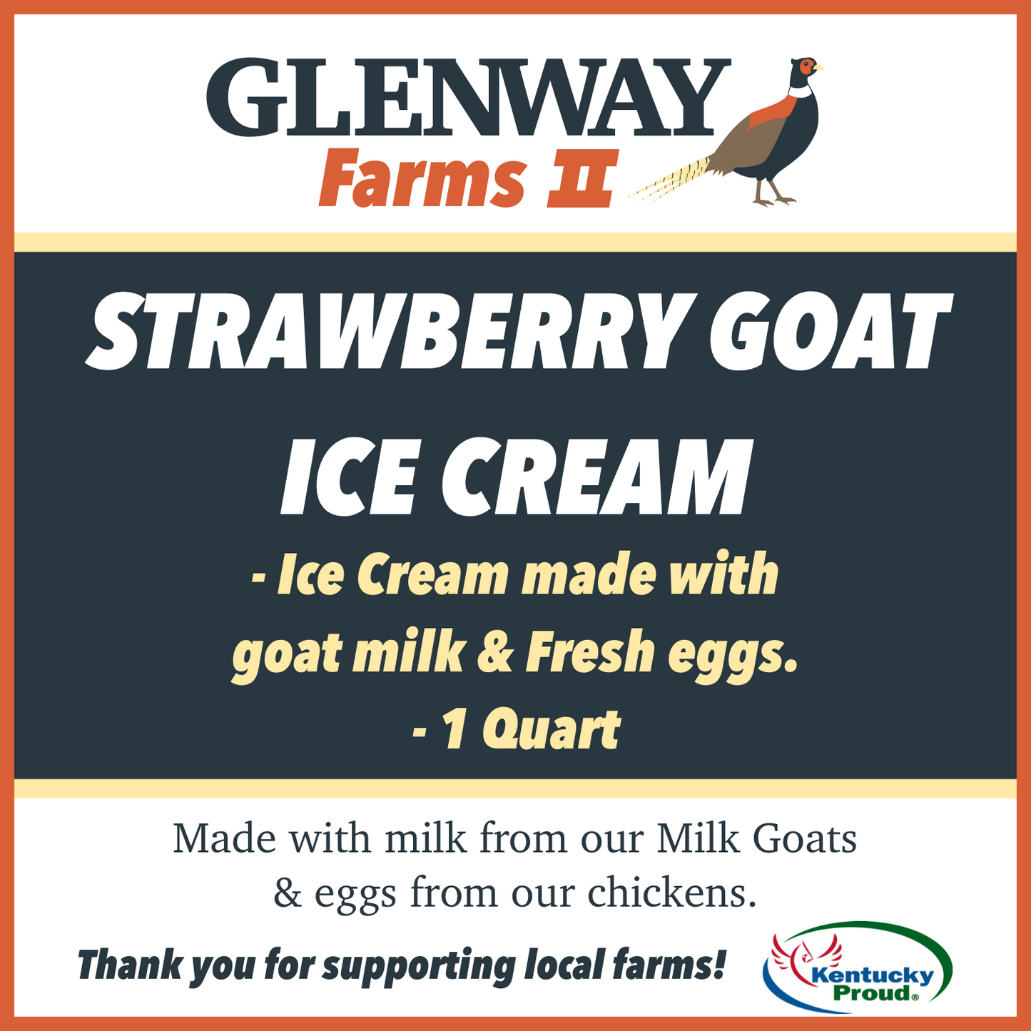 Strawberry Goat Ice Cream