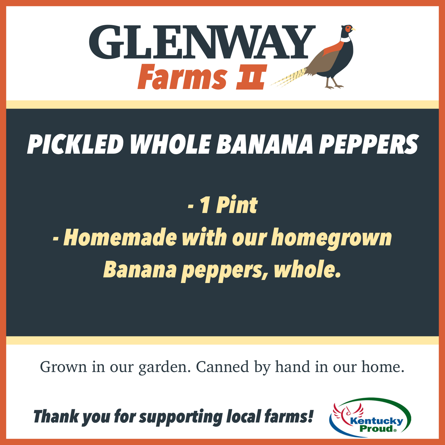 Whole Pickled Banana Peppers - 16 ounces