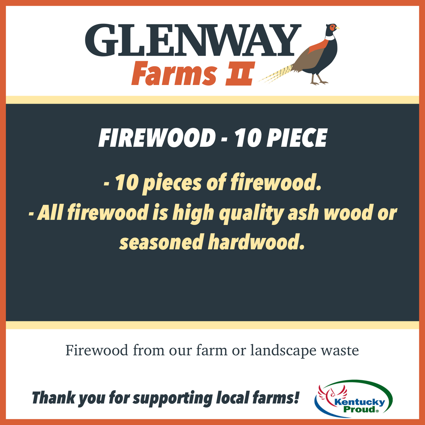 Fire wood (10 pieces).