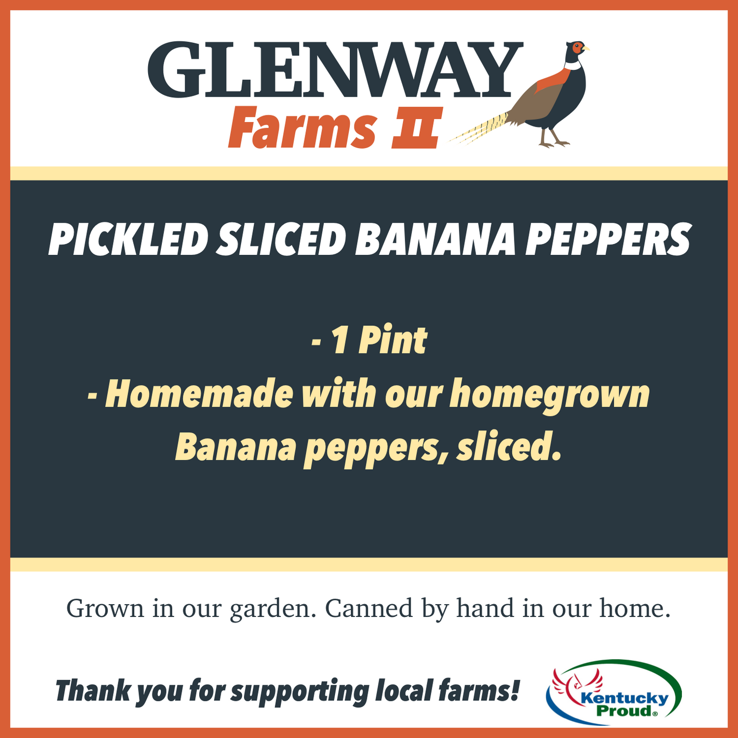 Sliced Pickled Banana Peppers - 16 ounces