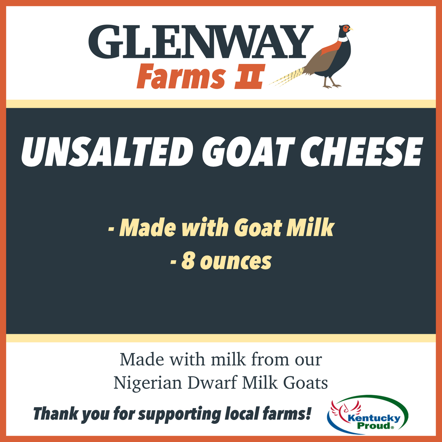 Unsalted goat cheese