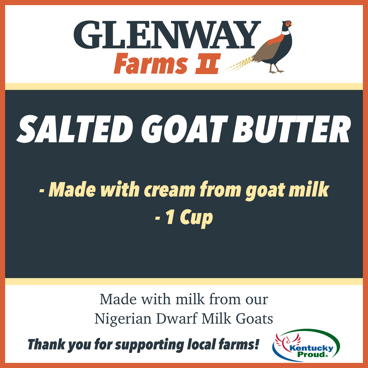 Salted Goat Butter - 8 oz.