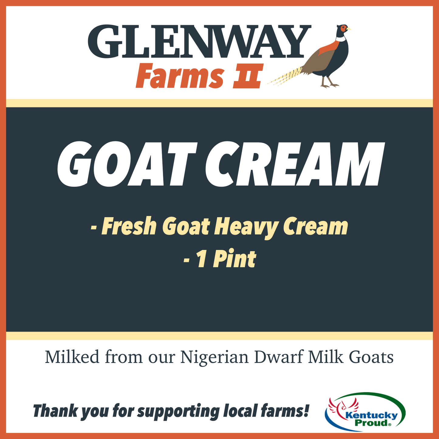 Heavy Goat Cream - Pint