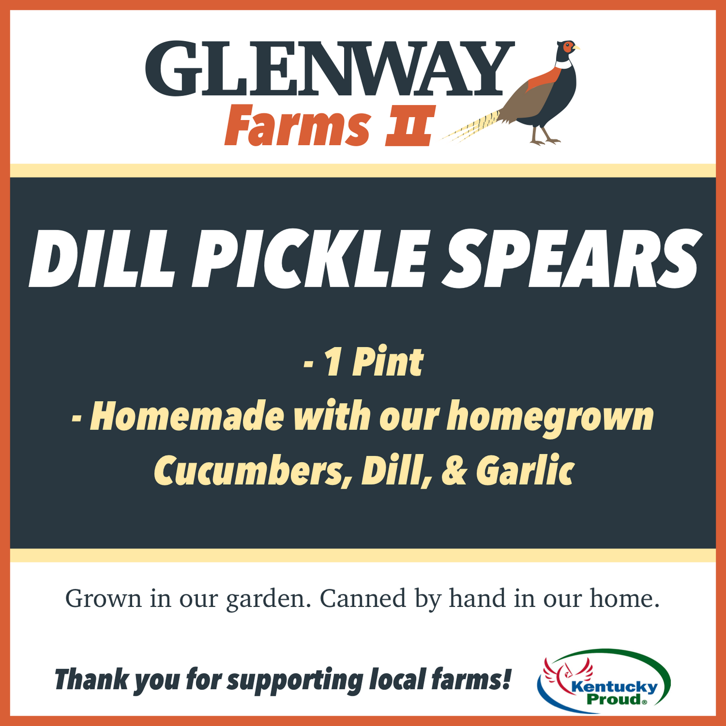 Dill pickle spears - 16 ounces